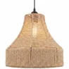 Lampa wisząca Naturalna Lina i Metal – Styl Boho – Ręcznie wykonany projekt – Lorena image 7