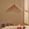 Lampa wisząca Natural Rope Boho Style – Ręcznie wykonany klosz z naturalnych włókien - Lunah image 7
