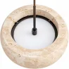 Lampa wisząca sufitowa – drewno i trawertyn – Marguerite image 7