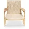 Fotel z Drewna i Sznurka - Ręcznie Wykonany Design Boho Bali - Birma image 7