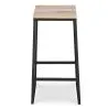 Stołek barowy - Industrial Design - Wood & Metal - 76cm - Big Boy image 7
