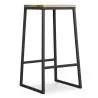 Stołek barowy - Industrial Design - Wood & Metal - 76cm - Big Boy image 7