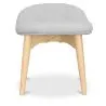 Podnóżek tapicerowany lnem - Skandynawski design - Drewno - Kontor image 7