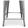 Stołek barowy z oparciem - drewno i stal - 60 cm - Stylix image 7