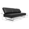 Sofa tapicerowana skórzana - 3 miejsca - Kart image 7