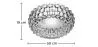Lampa sufitowa - Kinkiet - Kule z kryształu - 50 cm - Savoni image 7