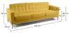 Sofa z tapicerką skórzaną - 3-miejscowa - Konel image 7