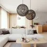 Lampa sufitowa z liny - lampa wisząca w stylu kuli - Wanton image 7