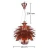 Lampa sufitowa z brązu - Lampa wisząca w stylu alcachofa - Mała - Atrich image 7