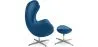 Fotel z podnóżkiem - Egg Design - Tapicerowany w Leatherette - Brave image 7