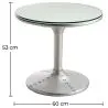 Okrągły stolik kawowy - Aviator Style Side Table - Metal - Tulip image 7