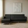 Designerska sofa z kanapą - tapicerowana w skórze - Nova image 7