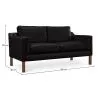 Sofa z tapicerką skórzaną - 2 miejsca - Chaggai image 7