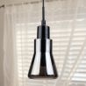 Lampa sufitowa w stylu nowoczesnym - lampa wisząca z metalu chromowanego - mała - Carter image 7