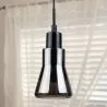 Lampa sufitowa w stylu nowoczesnym - lampa wisząca z metalu chromowanego - mała - Carter image 7