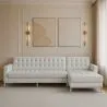 Designerski salonik z kanapą - tapicerowany w skórze - Sama image 7