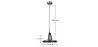 Lampa sufitowa - lampa wisząca z metalu chromowanego - Blake image 7