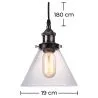 Lampa sufitowa - Lampa wisząca w stylu przemysłowym - Hannah image 7