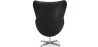 Fotel z podłokietnikami - Tapicerowany skórą patentową - Egg Design - Brave -. image 7
