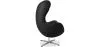 Fotel z podłokietnikami - Tapicerowany skórą patentową - Egg Design - Brave -. image 7