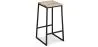 Stołek barowy - Industrial Design - Wood & Metal - 76cm - Big Boy image 7