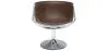 Fotel do salonu - Designerski fotel - Skóra i metal - Cognac image 7