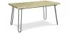 Prostokątny stół do jadalni - Industrial - Wood & Metal - 150cm - Hairpin image 9