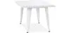 Kwadratowy stolik dla dzieci - Industrialny - Metal - 60cm - Stylix image 9