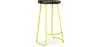 Stołek barowy - Industrial Design - Wood & Metal - 76 cm - Aiyana image 9