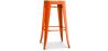 Stołek barowy - Wzornictwo przemysłowe - Stal & drewno - 76cm - Stylix image 9