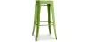 Stołek barowy - Wzornictwo przemysłowe - Stal & drewno - 76cm - Stylix image 9