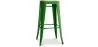 Stołek barowy - Wzornictwo przemysłowe - Stal & drewno - 76cm - Stylix image 9