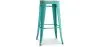 Stołek barowy - Wzornictwo przemysłowe - Stal & drewno - 76cm - Stylix image 9