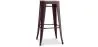 Stołek barowy - Wzornictwo przemysłowe - Stal & drewno - 76cm - Stylix image 9