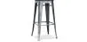 Stołek barowy - Wzornictwo przemysłowe - Drewno & metal - 76cm - Stylix image 9