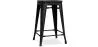 Stołek barowy - Industrial Design - Wood & Steel - 61cm - Stylix image 9