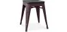 Stołek industrialny - drewno i stal - 46cm - Stylix image 9