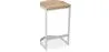 Stołek z oparciem - Industrial Design - Wood & Metal - 60cm - Lia image 9