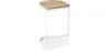 Stołek z oparciem - Industrial Design - Wood & Metal - 60cm - Lia image 9