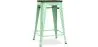 Stołek barowy - Wzornictwo Przemysłowe - Drewno & Stal - 60cm -Stylix image 9