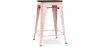 Stołek barowy - Wzornictwo Przemysłowe - Drewno & Stal - 60cm -Stylix image 9