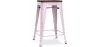 Stołek barowy - Wzornictwo Przemysłowe - Drewno & Stal - 60cm -Stylix image 9