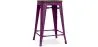 Stołek barowy - Wzornictwo Przemysłowe - Drewno & Stal - 60cm -Stylix image 9