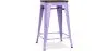 Stołek barowy - Wzornictwo Przemysłowe - Drewno & Stal - 60cm -Stylix image 9