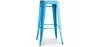 Stołek barowy - Wzornictwo przemysłowe - Stal & drewno - 76cm - Stylix image 9
