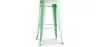 Stołek barowy - Wzornictwo przemysłowe - Stal & drewno - 76cm - Stylix image 9