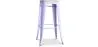 Stołek barowy - Wzornictwo przemysłowe - Stal & drewno - 76cm - Stylix image 9
