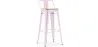 Stołek barowy z oparciem - Industrial Design - 76 cm - Stylix image 9