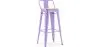 Stołek barowy z oparciem - Industrial Design - 76 cm - Stylix image 9
