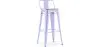Stołek barowy z oparciem - Industrial Design - 76 cm - Stylix image 9